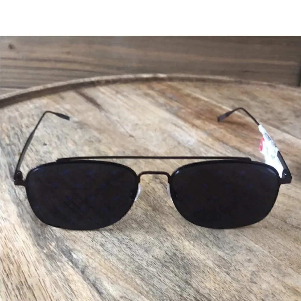 Tomas Maier Rubber Blinders Palm Tree Printed Mirrored Aviator Sunglasses $540